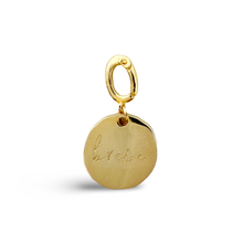 Load image into Gallery viewer, BRAVE Morse Code Gold Charm