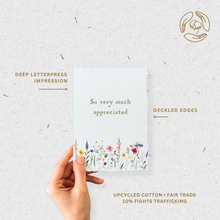 Load image into Gallery viewer, So Appreciated | Eco-Friendly Thank You Greeting Card