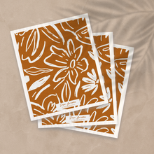 Load image into Gallery viewer, Set of 3 Swedish Dishcloth: Earthy Florals Clay