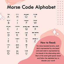 Load image into Gallery viewer, Morse Code Bracelet | FRIENDSHIP