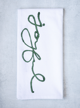 Load image into Gallery viewer, Tea Towel - Joyful, Sage