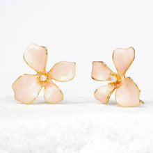Load image into Gallery viewer, Hope in Bloom Flower Earrings in Misty Rose