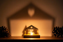 Load image into Gallery viewer, Tealight Shadow Caster | House with Candle Holder
