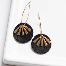 Load image into Gallery viewer, Black Oakleigh Earrings