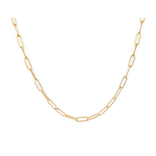 Load image into Gallery viewer, Paperclip Classic Gold Necklace Chain