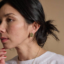 Load image into Gallery viewer, Kintsugi Pod Earrings - Brass