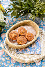 Load image into Gallery viewer, Oval Ivy Swirls Bread Warmer Basket