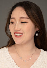 Load image into Gallery viewer, Everlasting Pearl Earrings in White Gold