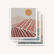 Load image into Gallery viewer, Set of 3 Swedish Dishcloth: Landscape Line Combo