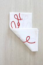 Load image into Gallery viewer, Tea Towel - Joyful, Red