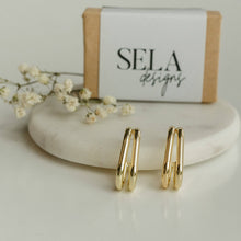 Load image into Gallery viewer, Double Hoop Earrings