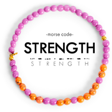 Load image into Gallery viewer, Morse Code Bracelet | STRENGTH