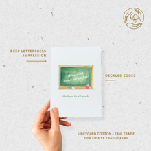 Load image into Gallery viewer, Chalkboard Amazing Teacher Appreciation | Greeting Card