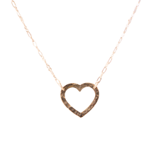 Load image into Gallery viewer, Hammered Heart Necklace