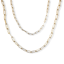 Load image into Gallery viewer, Paperclip Classic Gold Necklace Chain