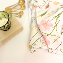 Load image into Gallery viewer, Botanical Wildflower | Recycled Microfiber Waffle Tea Towel
