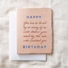 Load image into Gallery viewer, You are loved | Happy Birthday Christian Greeting Card
