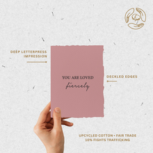 Load image into Gallery viewer, You Are Loved Fiercely | Love Friends Greeting Card
