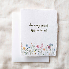 Load image into Gallery viewer, So Appreciated | Eco-Friendly Thank You Greeting Card

